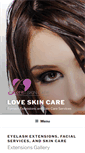 Mobile Screenshot of loveskincare.com